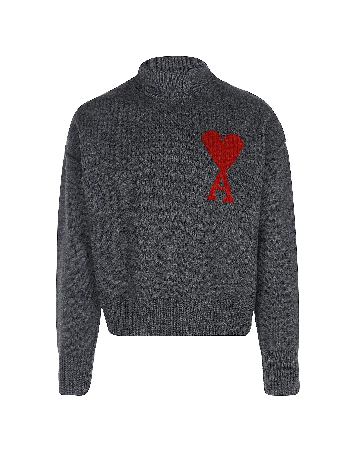 AMI PARIS | Rollkragenpullover | grau
